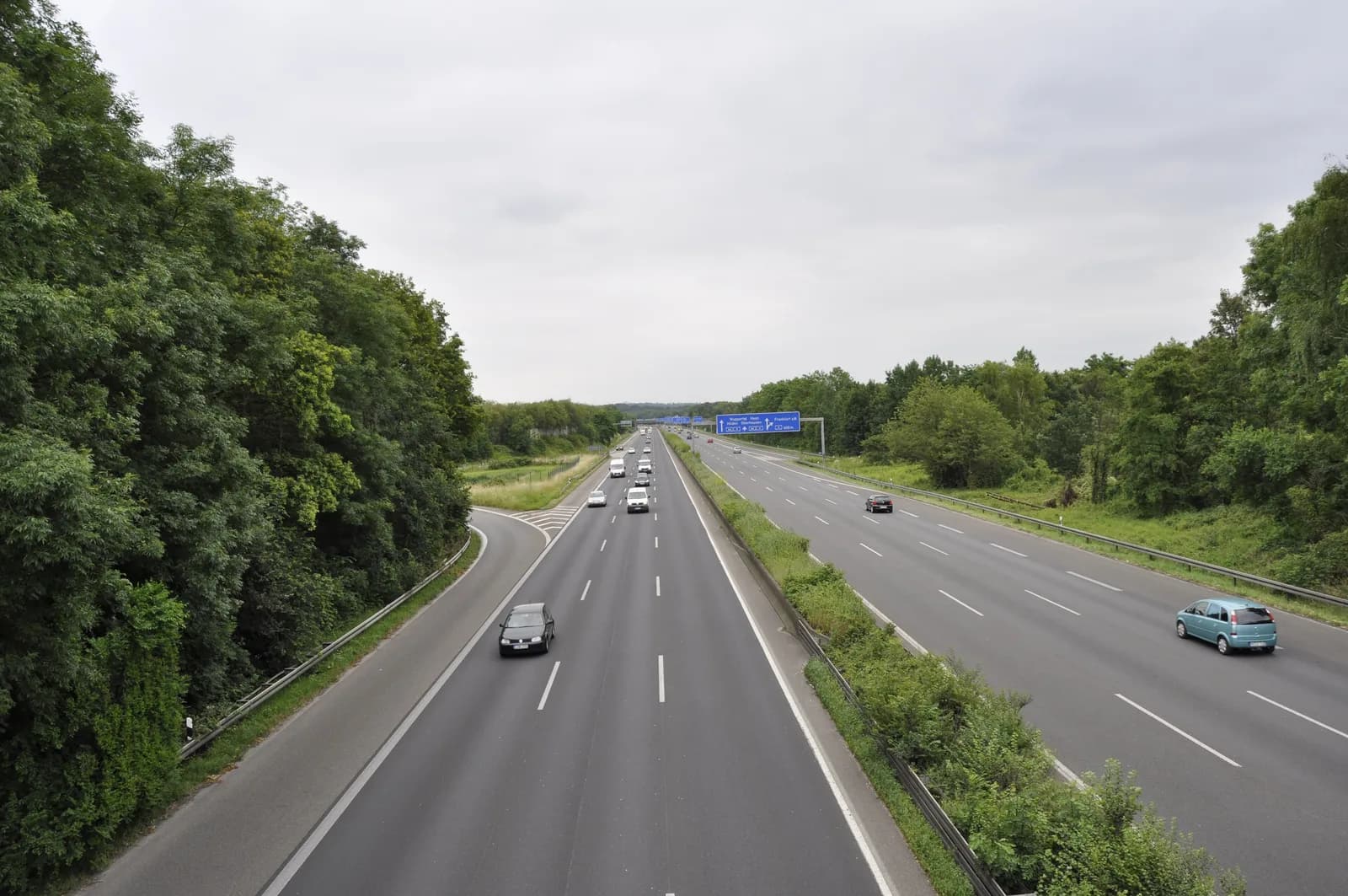 Autobahn A3 am Hildener Kreuz