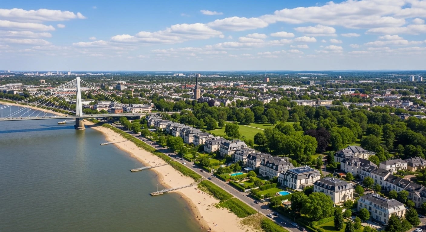 Köln Rodenkirchen Rheinbrücke – Monteurzimmer im eleganten Süden
