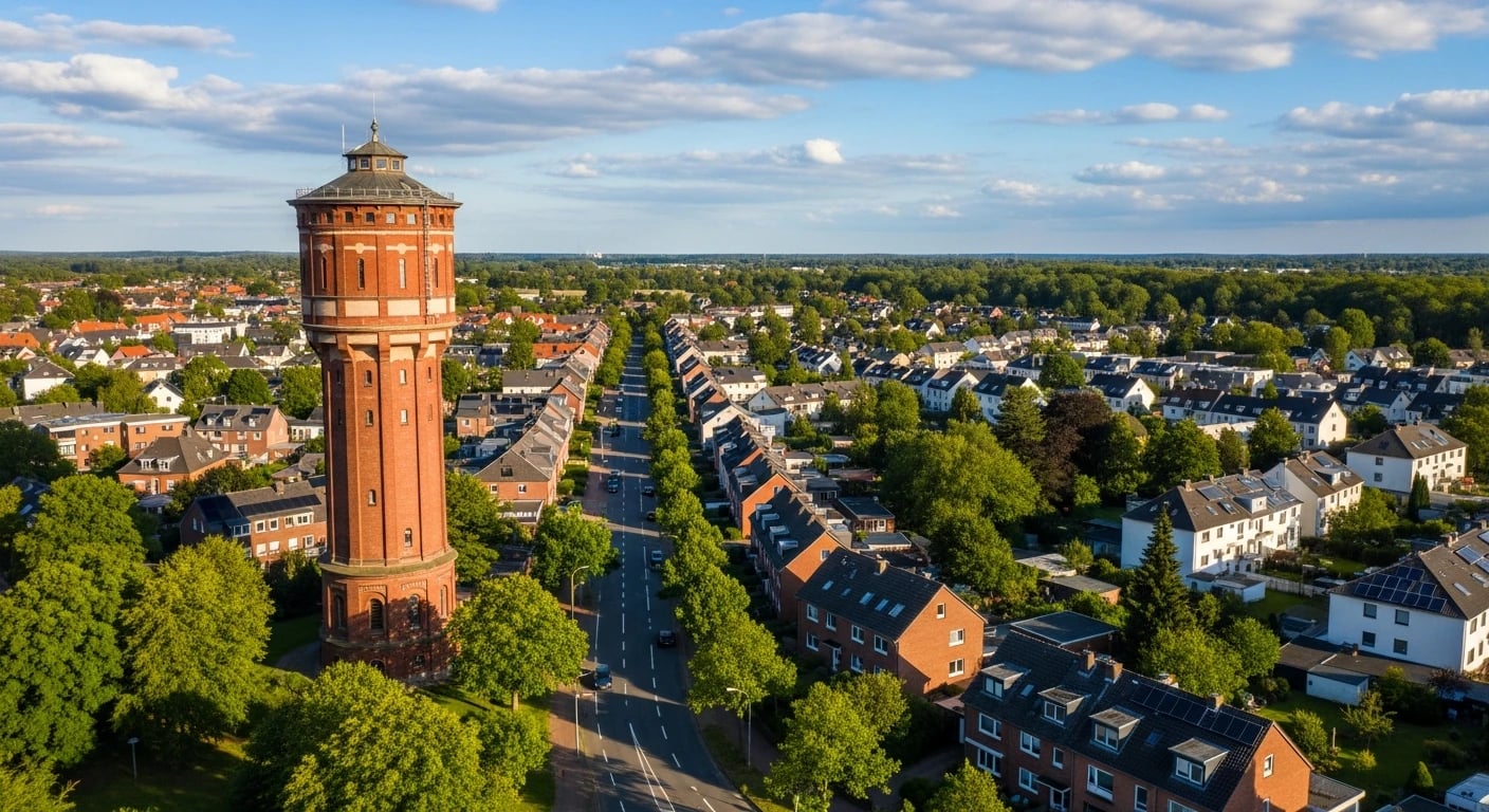 Leverkusen Bürrig Wasserturm – Ruhige Monteurzimmer im Wohnstadtteil